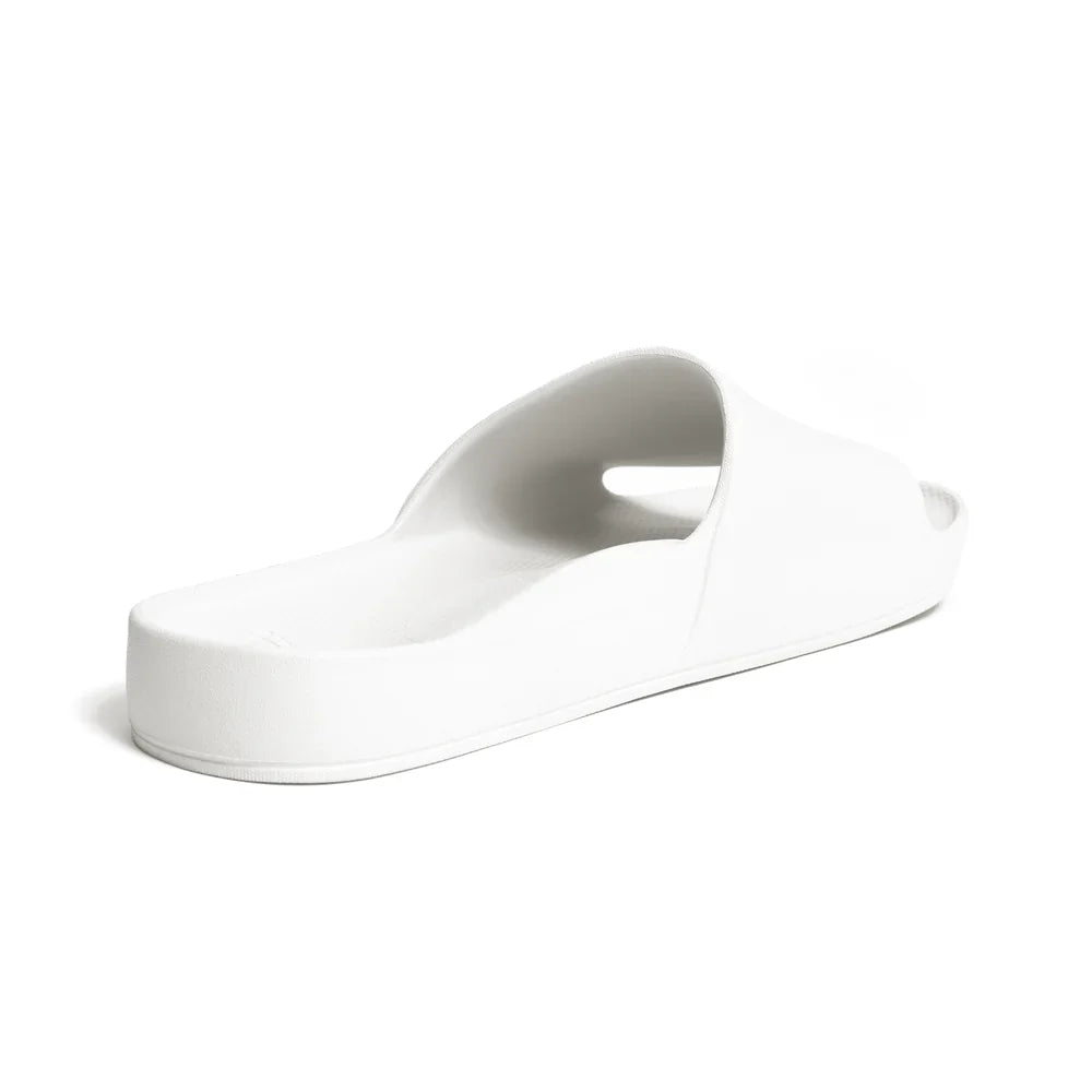 Archies White Arch Support Slides