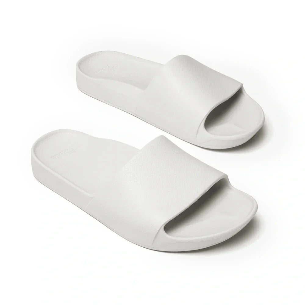 Archies White Arch Support Slides
