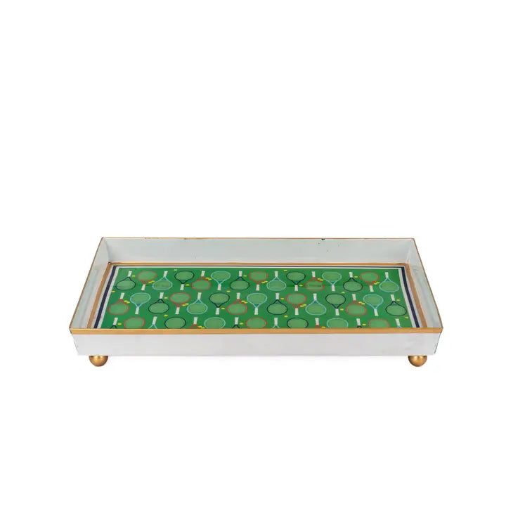 Tennis Enameled Oliver Tray 8x12