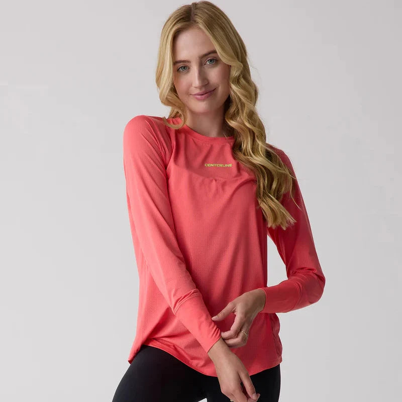 Centerline Athletics AirLite™ Women's Long Sleeve _ Coral