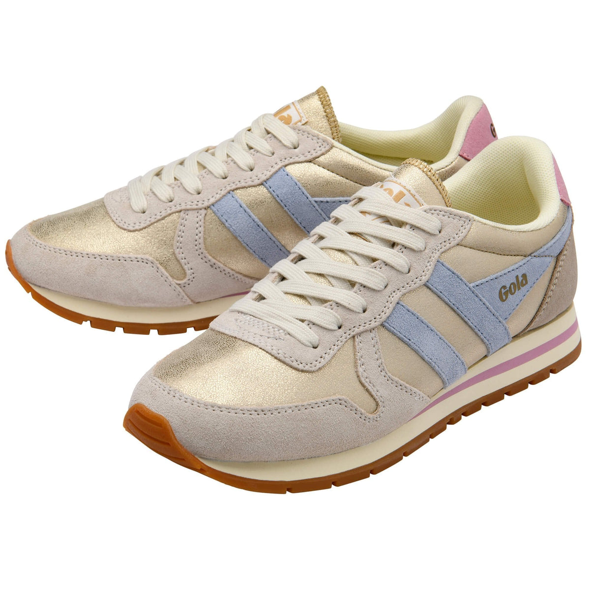Gola Classics Women's Daytona Blaze Sneakers - Gold/Air/Candy and Gold/Cameo/Dark Brown