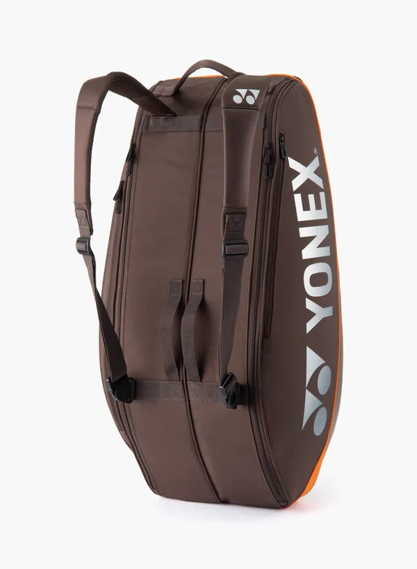 Yonex Pro Racquet 6 Pack Bag Espresso Brown