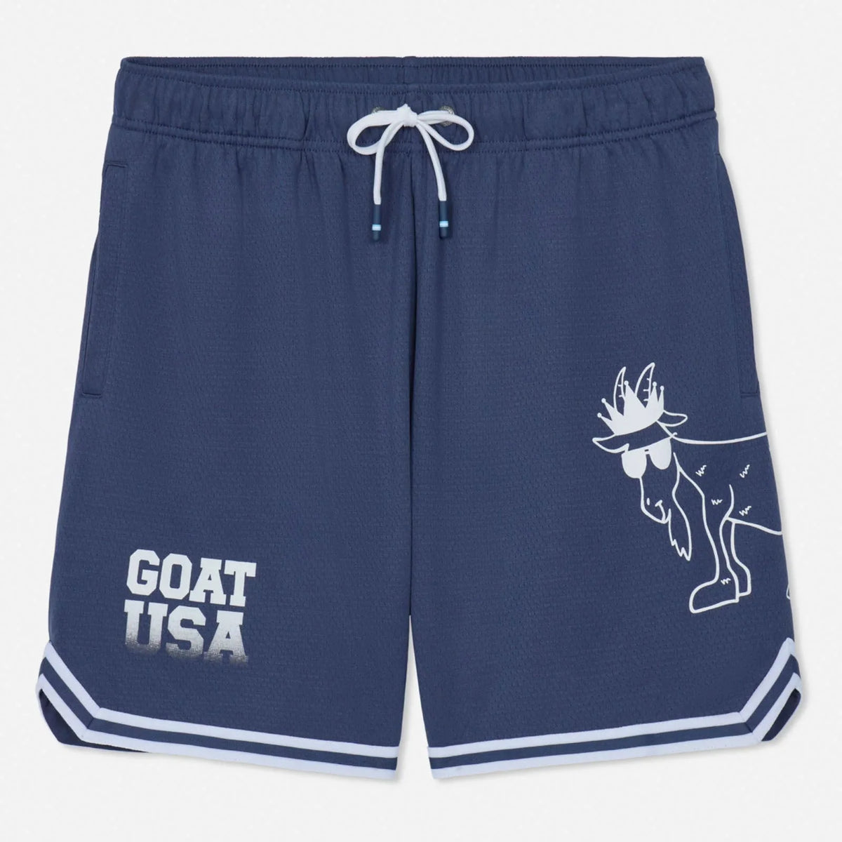 GOAT USA Big GOAT Mesh Shorts - Navy/Carolina Blue