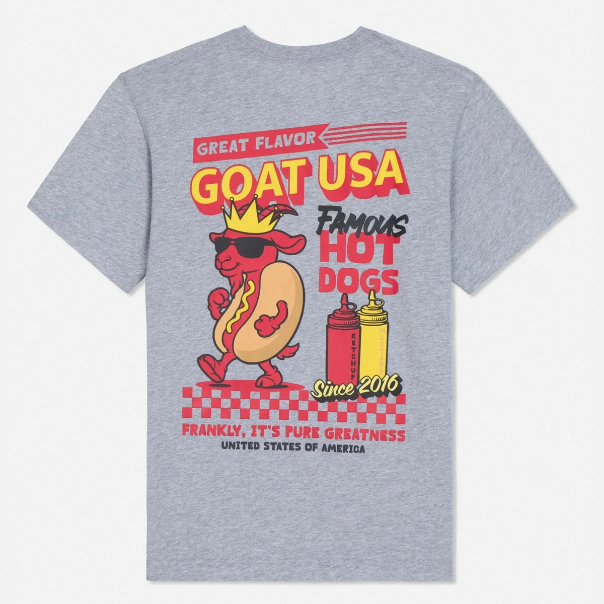 GOAT USA Famous Hot Dogs T-Shirt