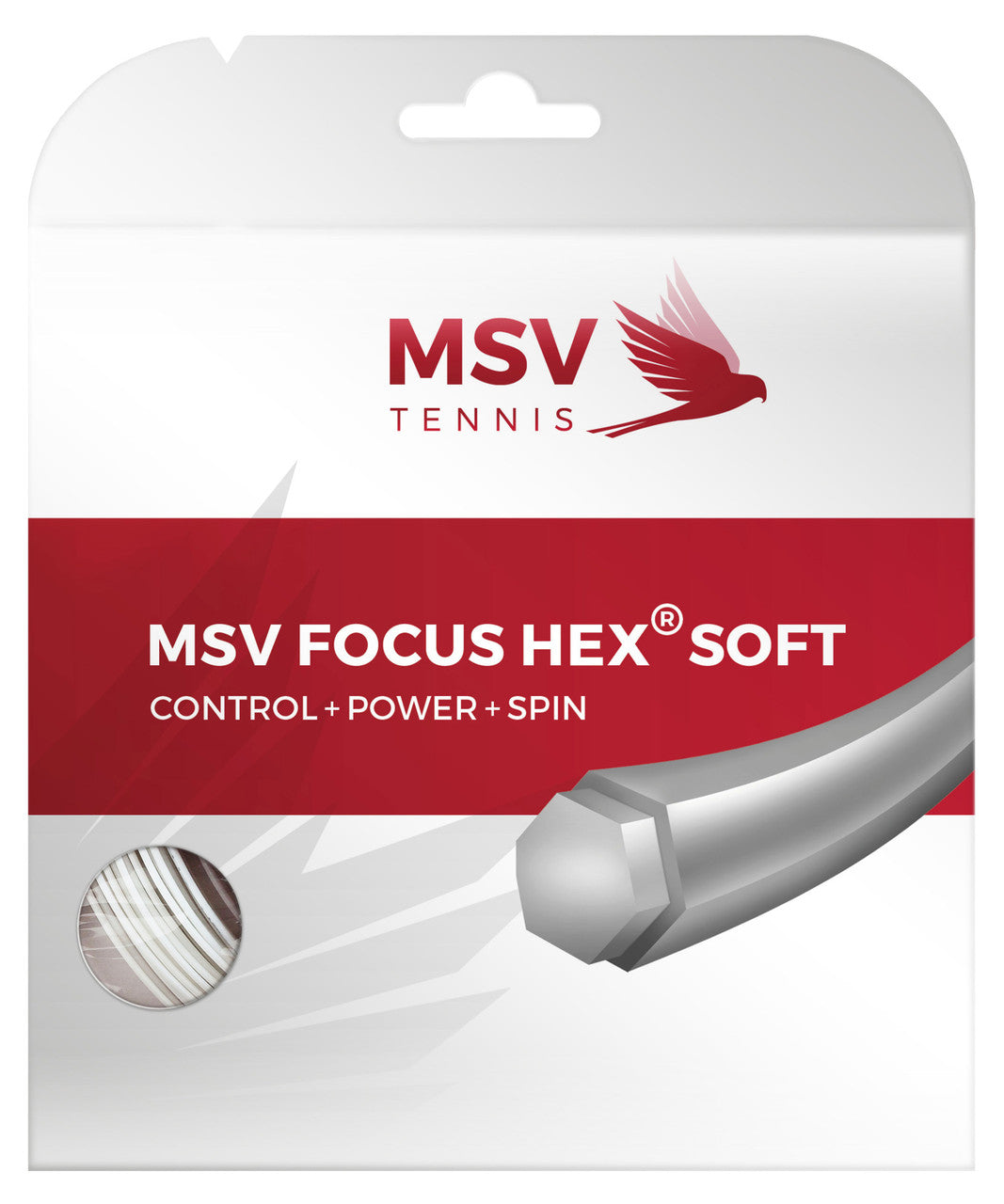 MSV Focus Hex Soft 16L/1.25 String White