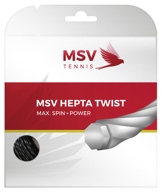 MSV Hepta Twist 16L/1.25 String Black