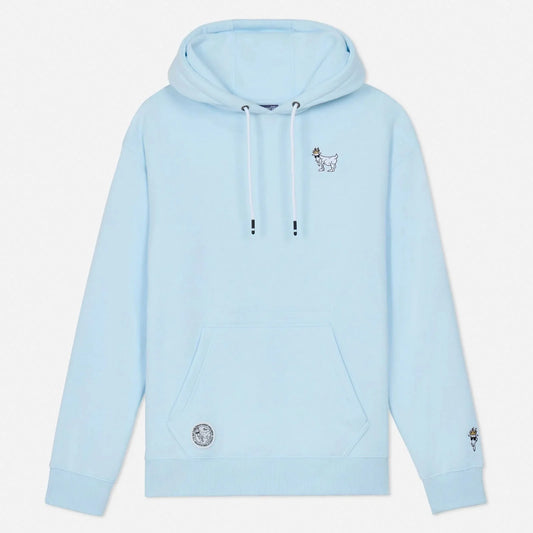 GOAT USA OG Hooded Sweatshirt Delicate Blue/Black/Light Grey/Pink/Periwinkle/Dark Grey/Cardinal Heather/French Blue/Carolina Blue