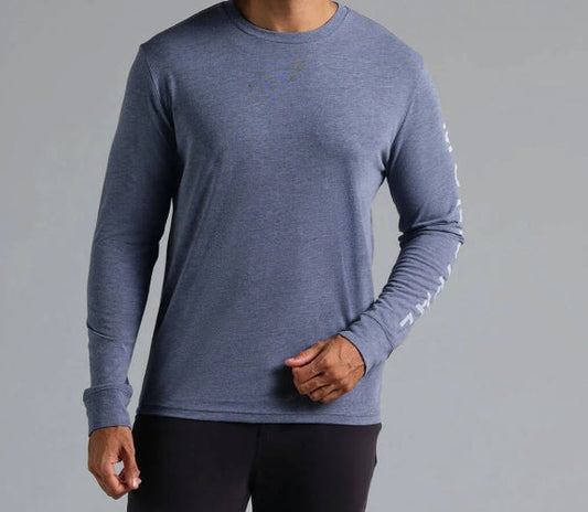 Municipal Armband SuperBlend LS T-Shirt Navy/White
