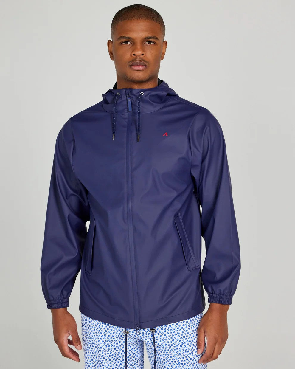 Redvanly Cloud Raincoat in Midnight Navy Medium