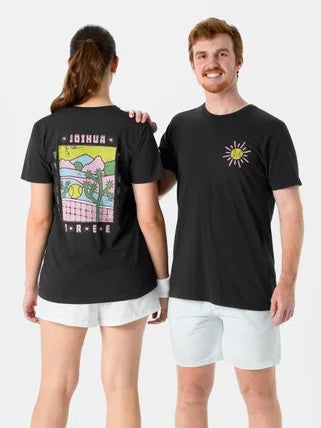 Ace The Moon Joshua Tree Desert Tennis Tee Small