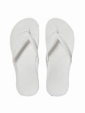 Archies Footwear White Arch Support Flip Flops 9