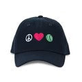 Ame & Lulu Tennis Camper Hat Peace Love Tennis Kids Regular