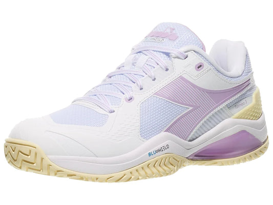 Diadora Blushield Torneo 3W AG - White/Orchid or White/Silver